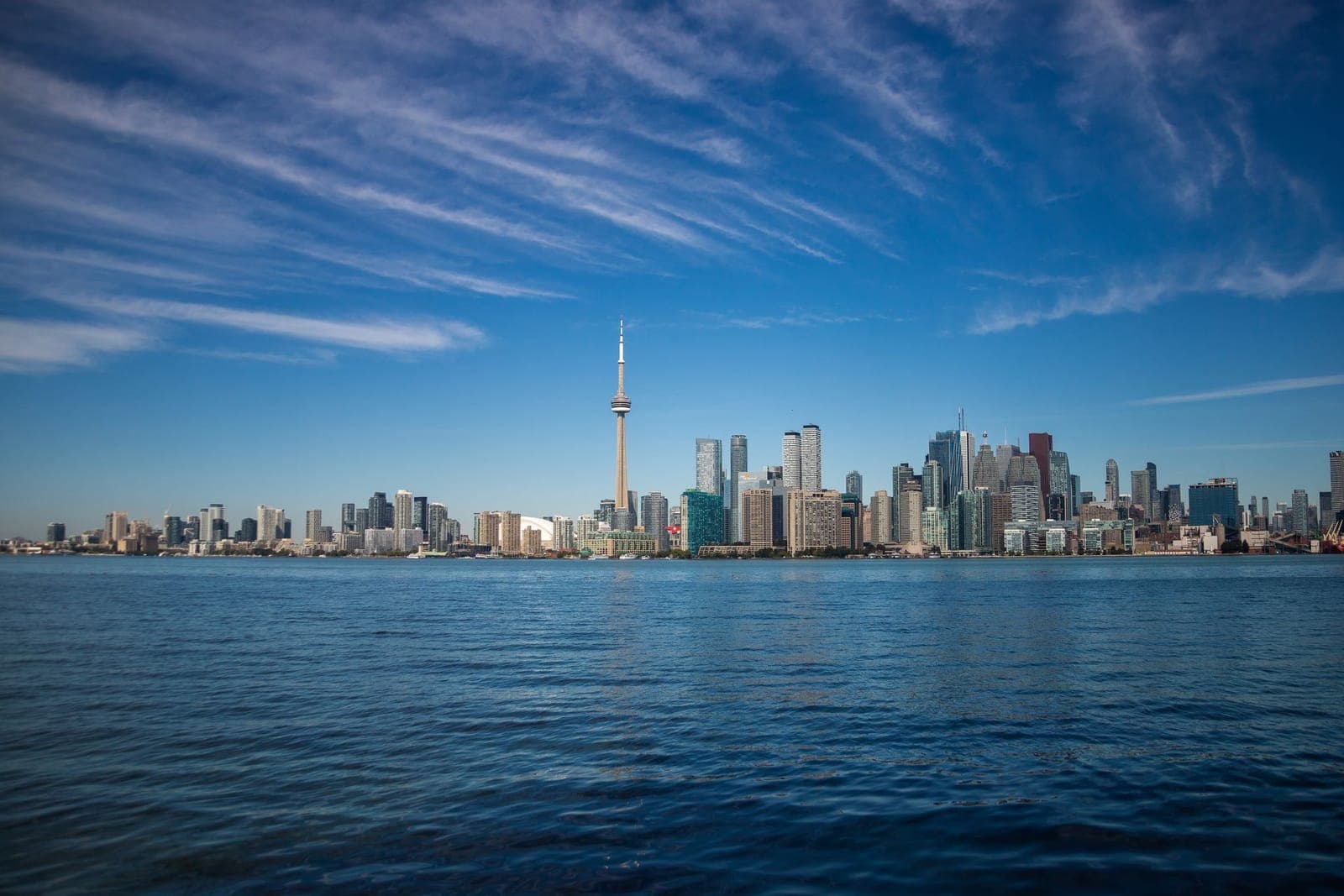 Toronto skyline seen from Lake Ontario