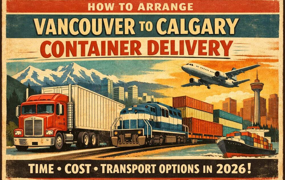 Vancouver to Calgary Container Delivery