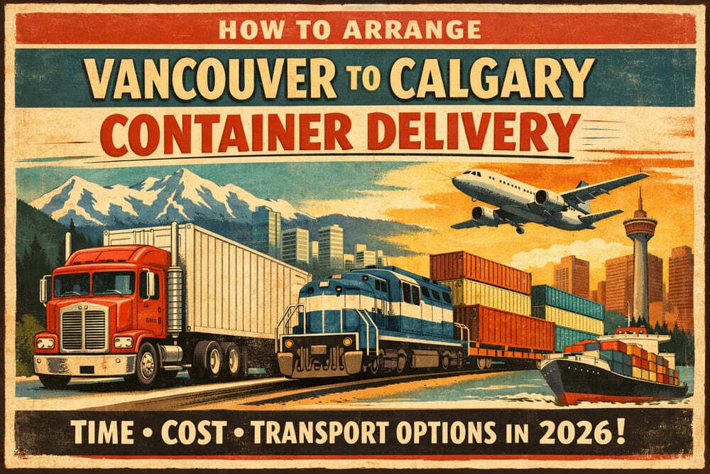Vancouver to Calgary Container Delivery