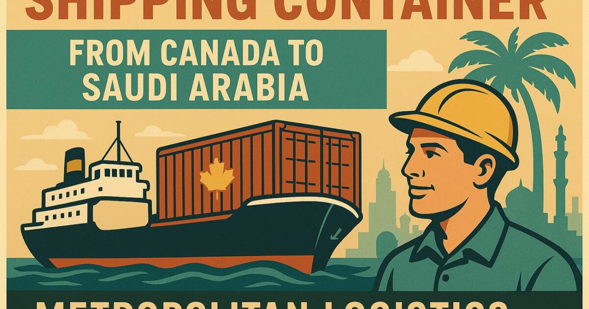 Shipping Container from Canada to Saudi Arabia