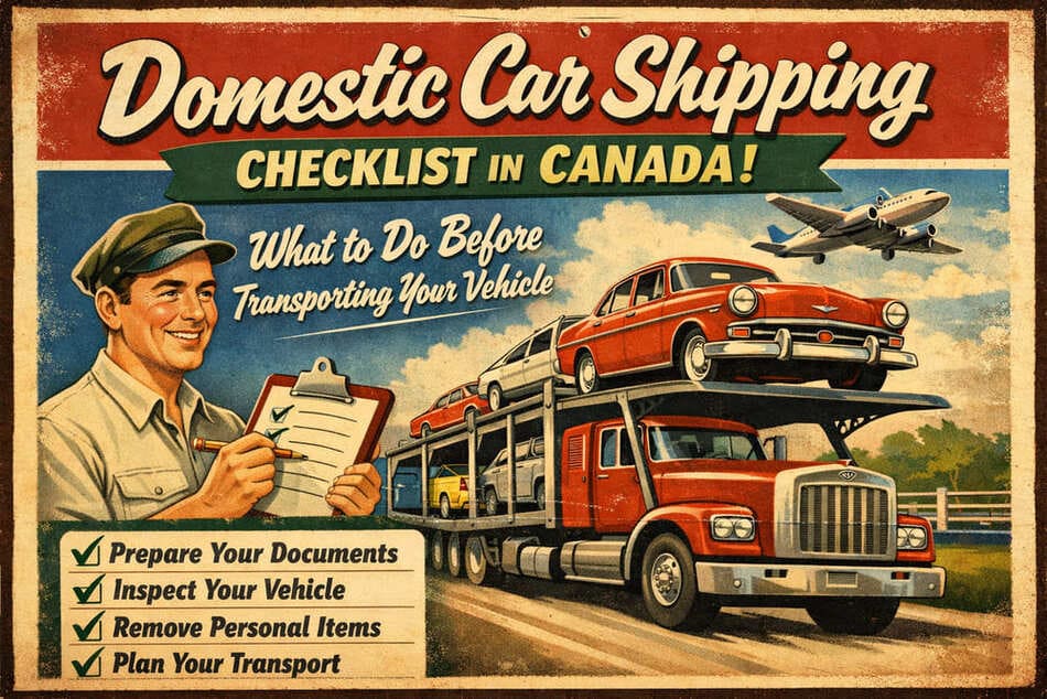Domestic Car Shipping Checklist in Canada