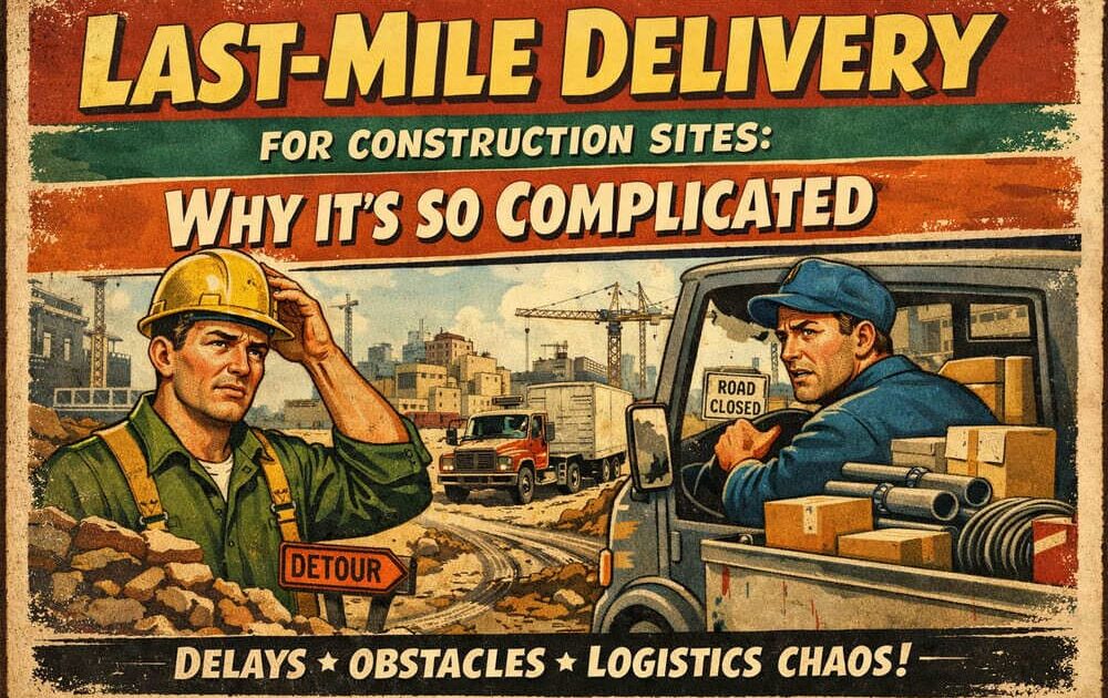 Last-Mile Delivery for Construction Sites: Why It’s So Complicated