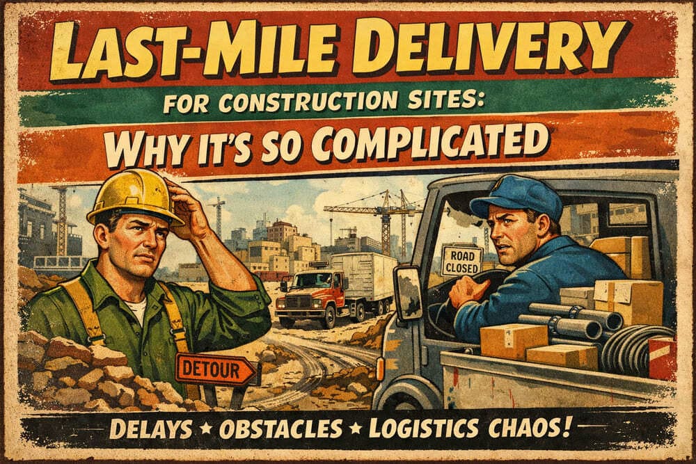 Last-Mile Delivery for Construction Sites: Why It’s So Complicated