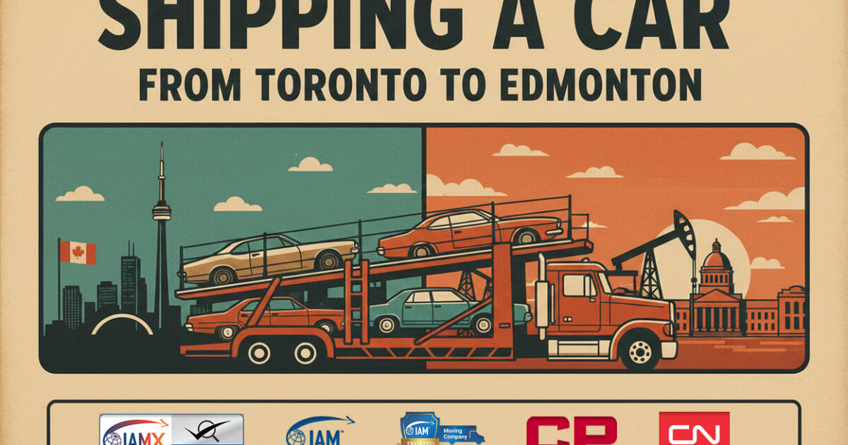 Shipping Car From Toronto to Edmonton: Complete Cost, Timeline & Transport Guide