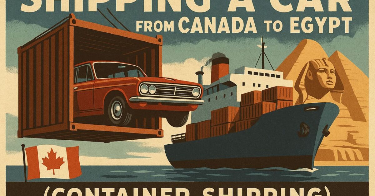 Shipping a Car From Canada to Egypt