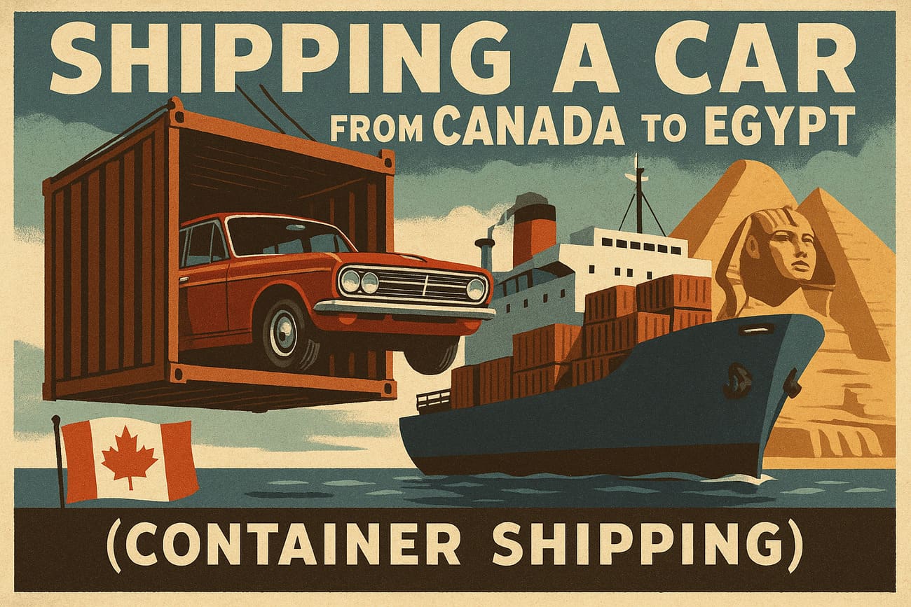 Shipping a Car From Canada to Egypt