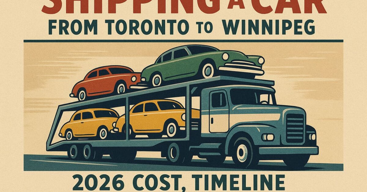 Shipping a Car From Toronto to Winnipeg