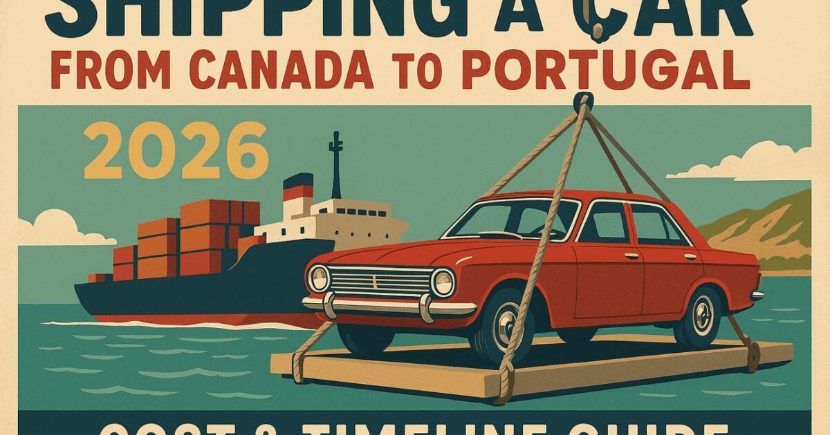 Shipping a Car from Canada to Portugal - 2026 Cost & Timeline Guide
