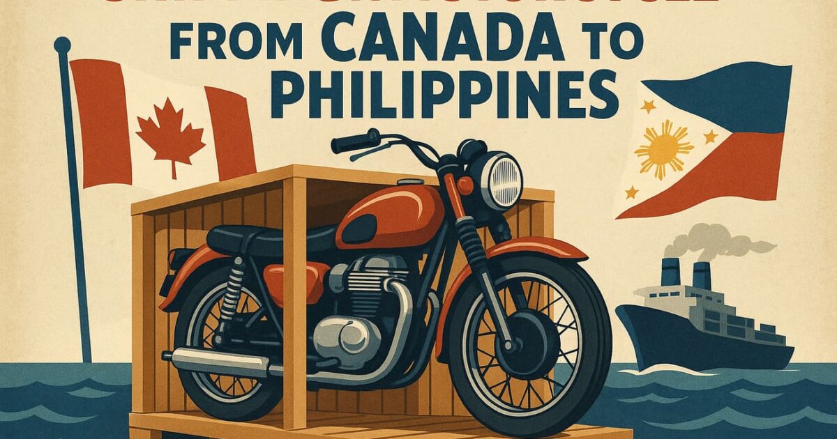 Shipping a Motorcycle From Canada to the Philippines
