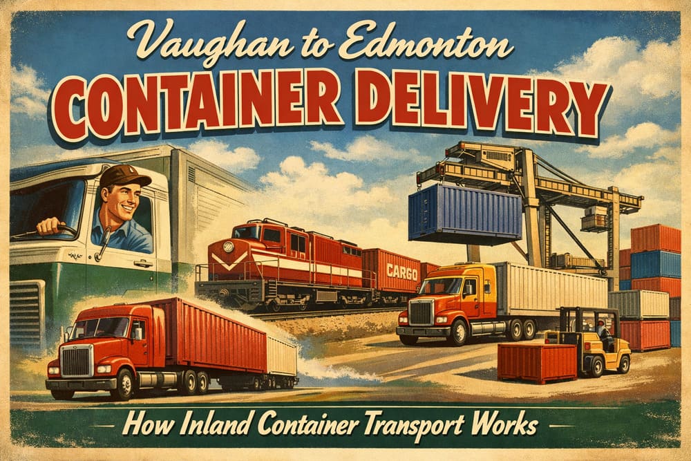 Vaughan to Edmonton Container Delivery
