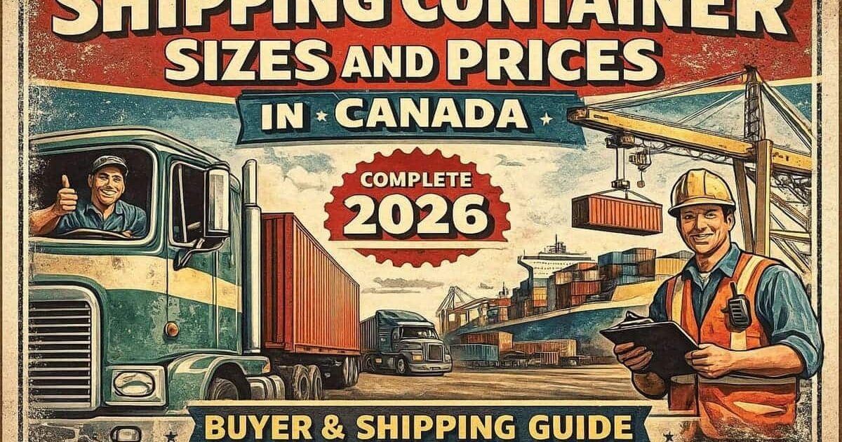 shipping container sizes and prices canada