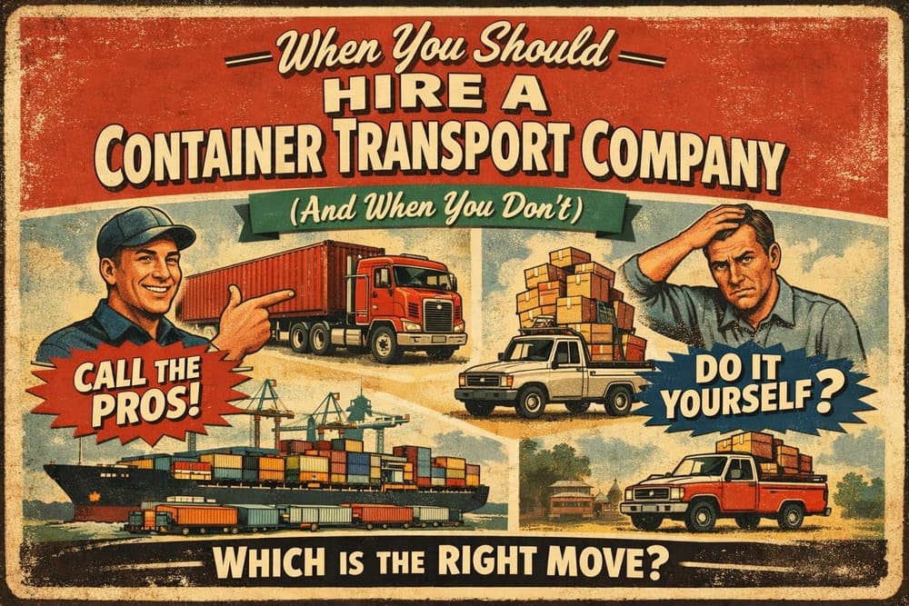 when to hire a container transport company