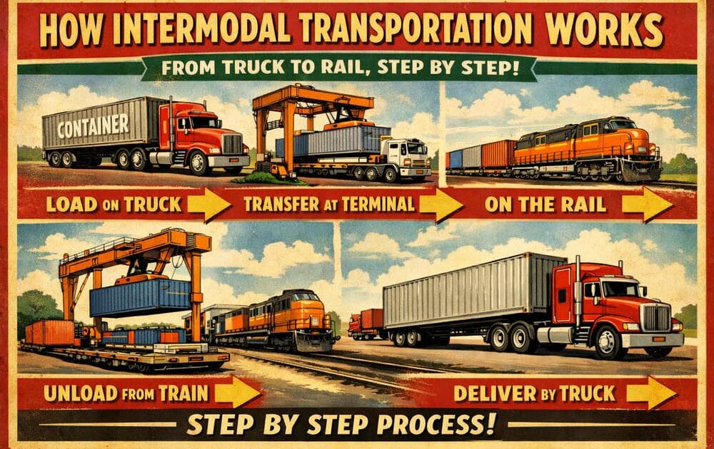 How Intermodal Transportation Works: From Truck to Rail, Step by Step