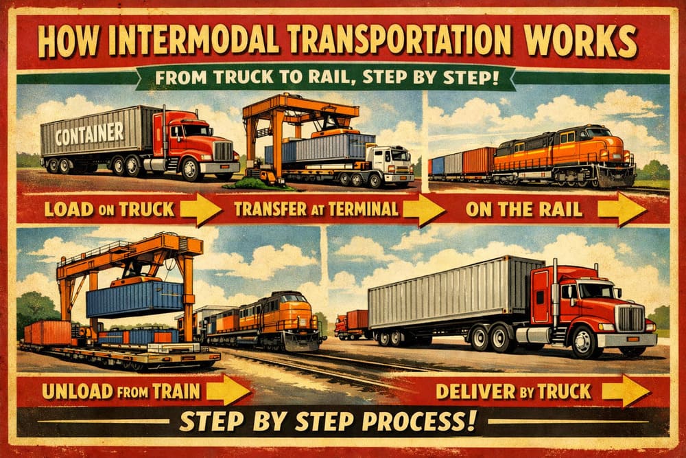 How Intermodal Transportation Works: From Truck to Rail, Step by Step