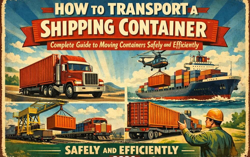 how to transport a shipping container