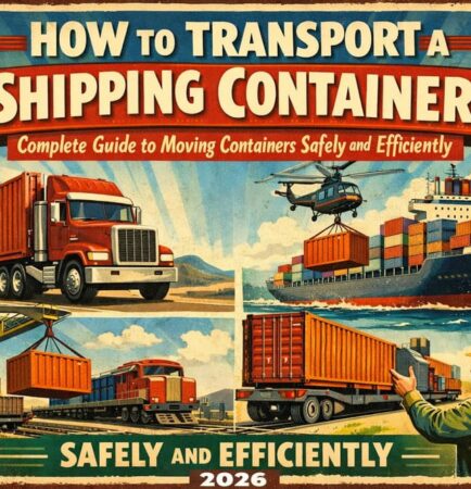 how to transport a shipping container