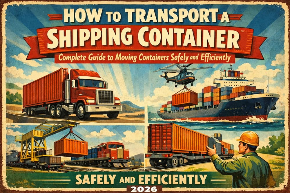 how to transport a shipping container
