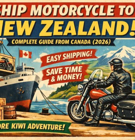 ship motorcycle to new zealand from canada