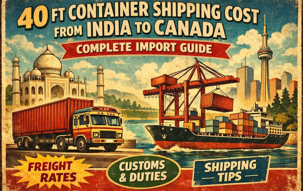 40 ft container shipping cost from India to Canada