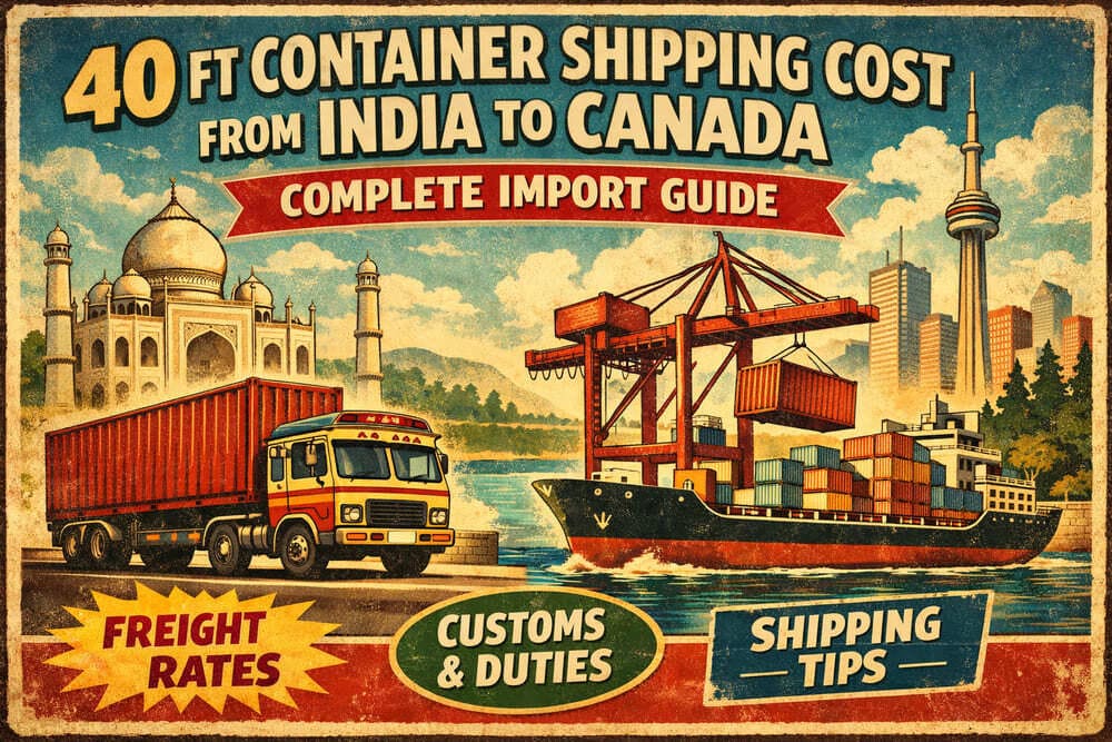 40 ft container shipping cost from India to Canada