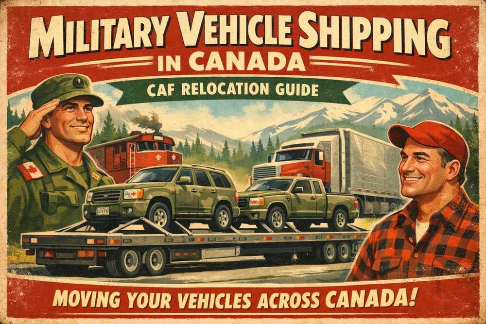 military vehicle shipping Canada