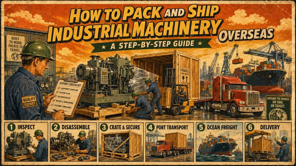 How to Pack and Ship Industrial Machinery Overseas: A Step-by-Step Guide
